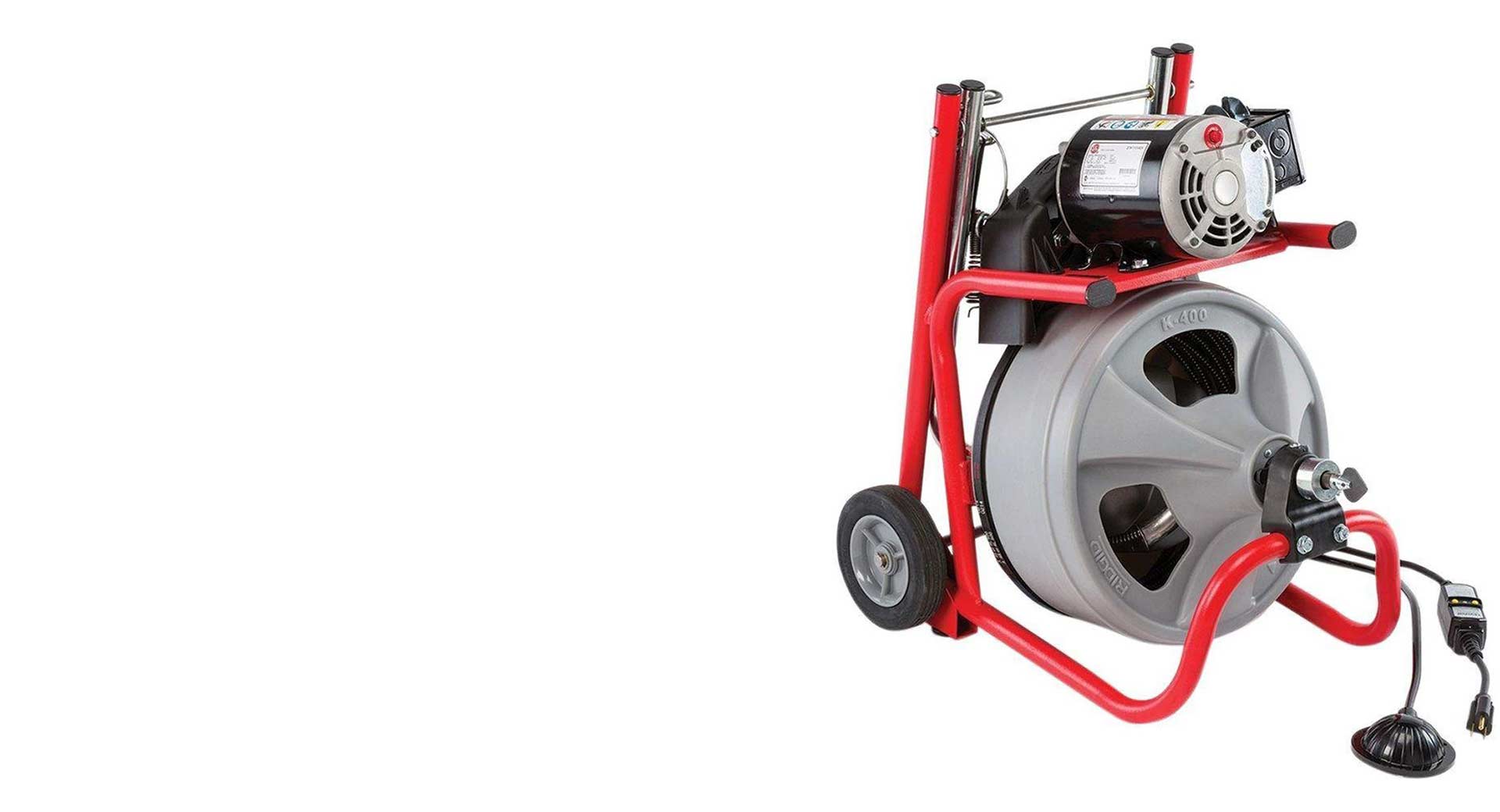 Professional drain cleaning equipment